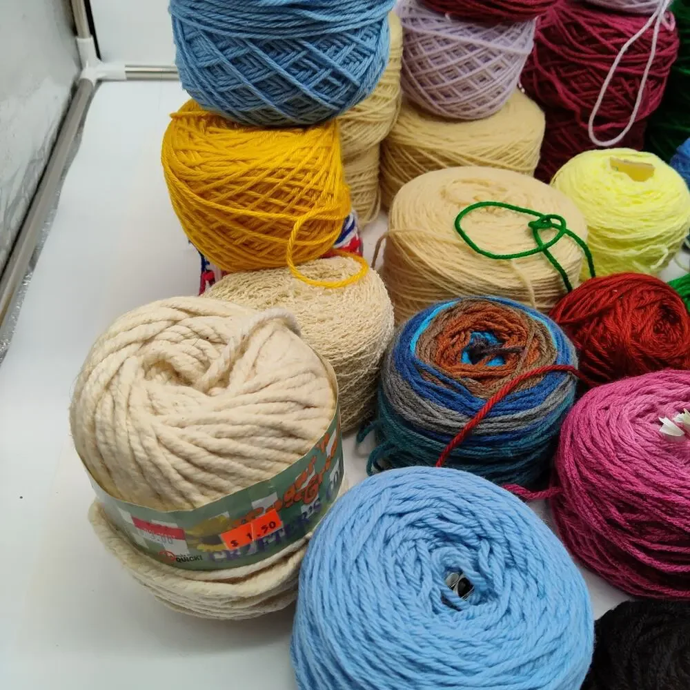 43X Mixed Lion Brand Caron Cakes Yarn Lot Multicolor Wool Acrylic Skeins Balls - Picture 4 of 11